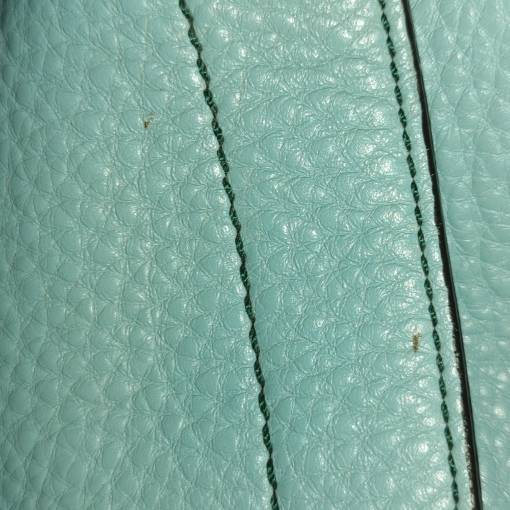 Coach Chelsea Vintage Turnlock Shoulderbag 8A39. Light Blue Full-grain Leather. - Picture 13 of 16